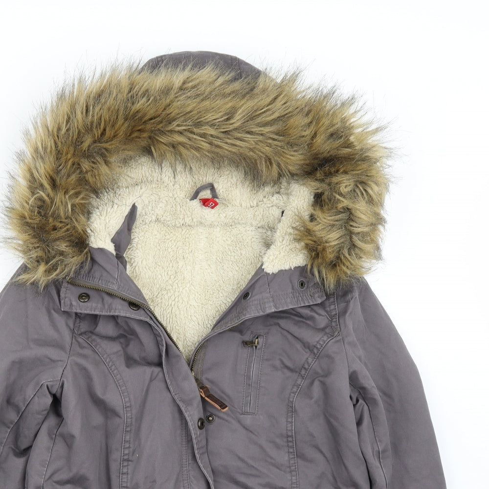 H&M Womens Grey   Jacket Coat Size 8