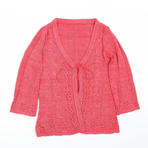 Evie Womens Red   Cardigan Jumper Size 14