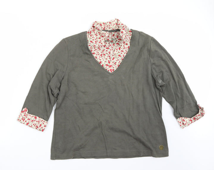 DASH Womens Green   Pullover Jumper Size 18