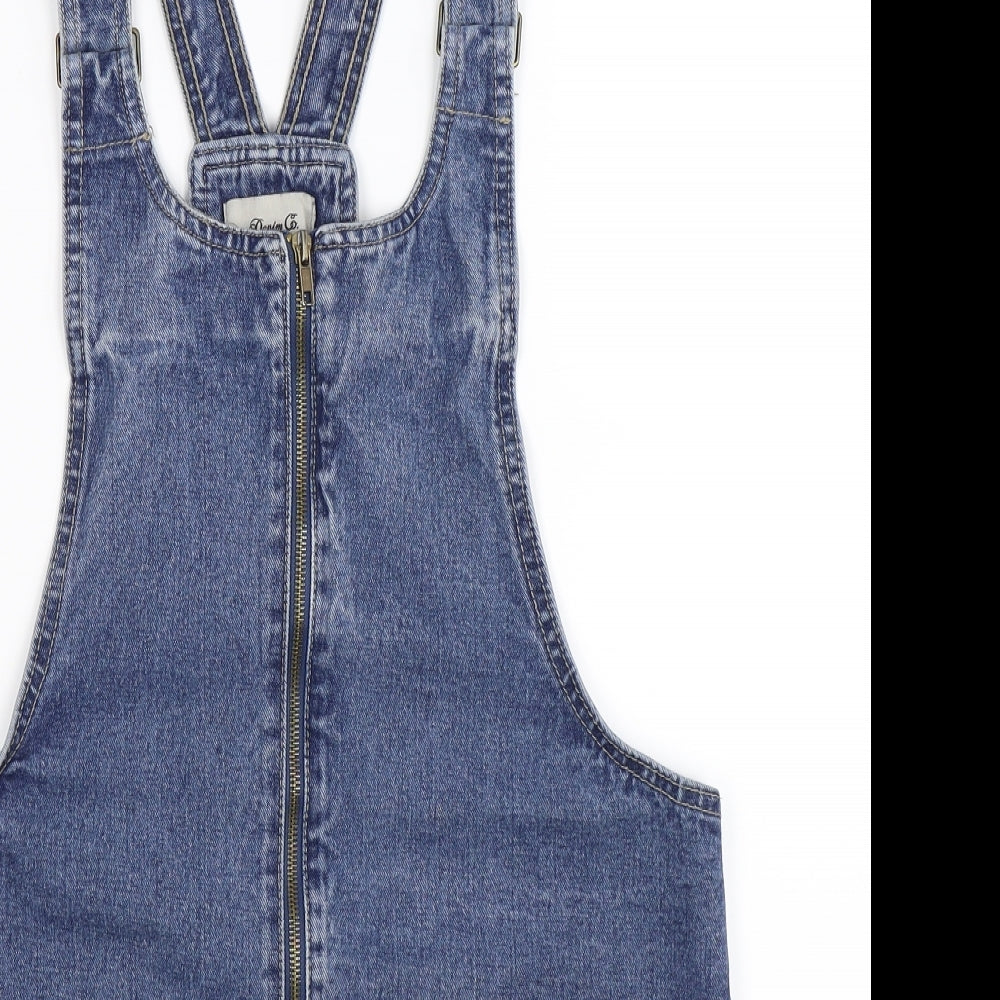 Denim Co Womens Blue  Denim Mini  Size 12  - Dungaree