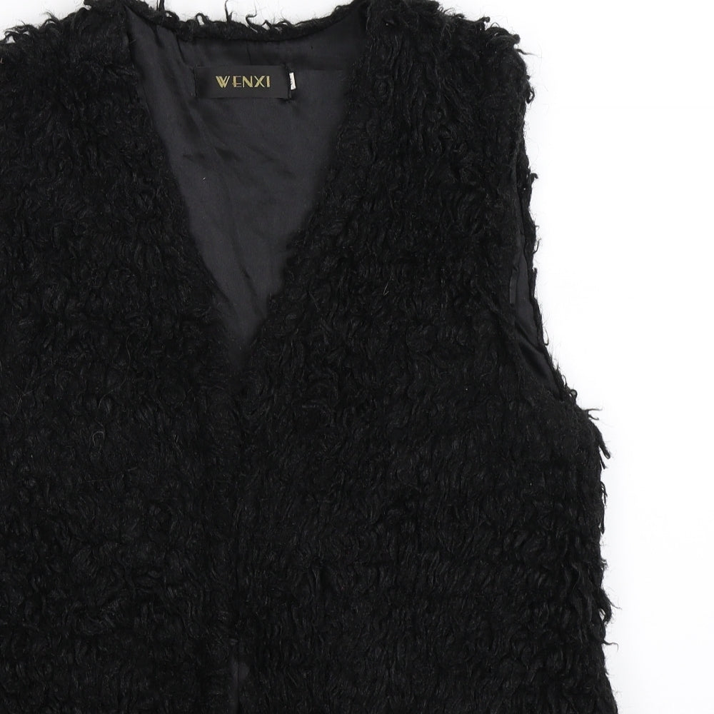 Wenxi Womens Black   Gilet Jacket Size XL
