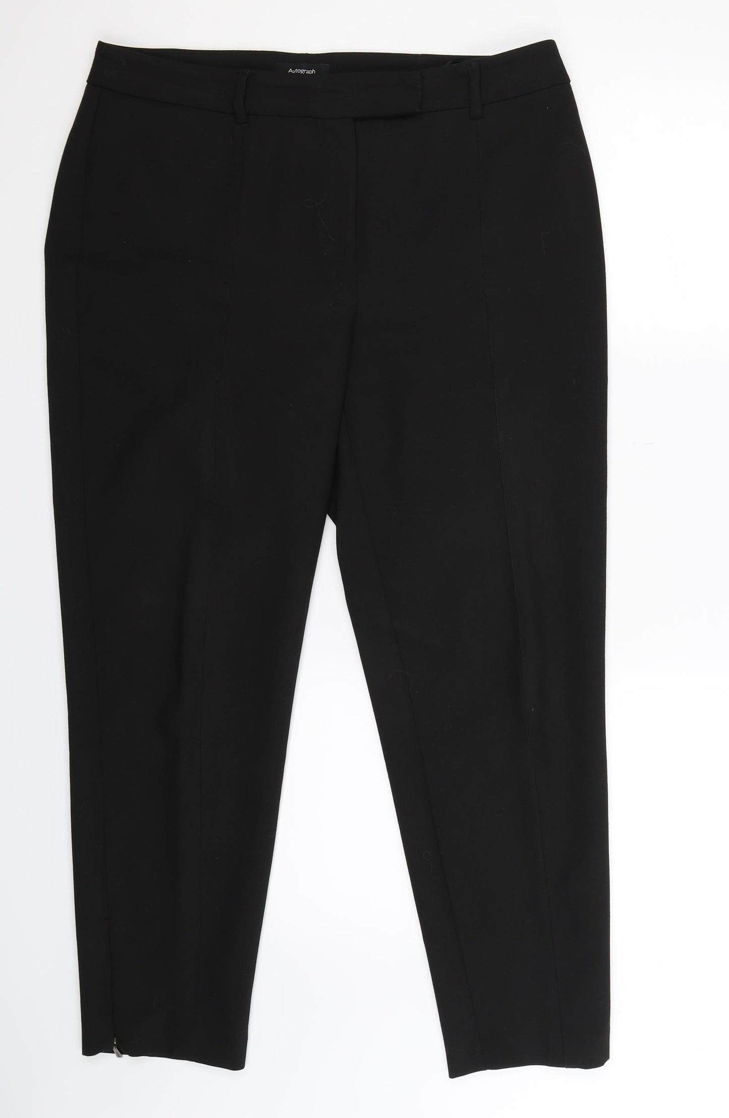 Marks and Spencer Womens Black   Trousers  Size 14 L28 in