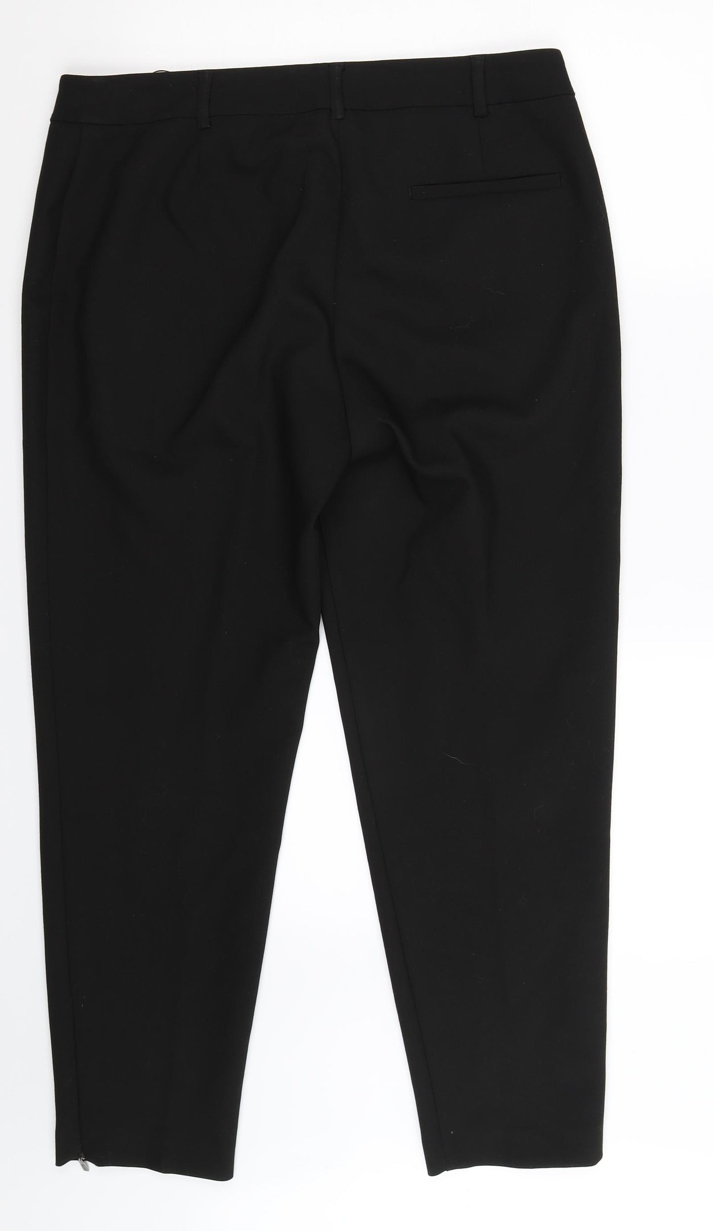 Marks and Spencer Womens Black   Trousers  Size 14 L28 in