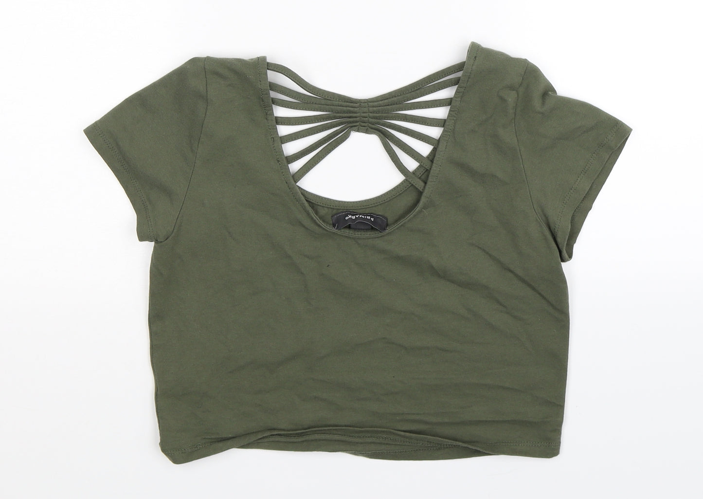 Primark Womens Green   Cropped T-Shirt Size 14