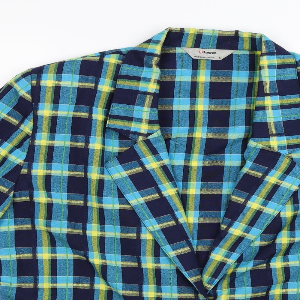 Target Womens Multicoloured Check  Jacket Blazer Size 18