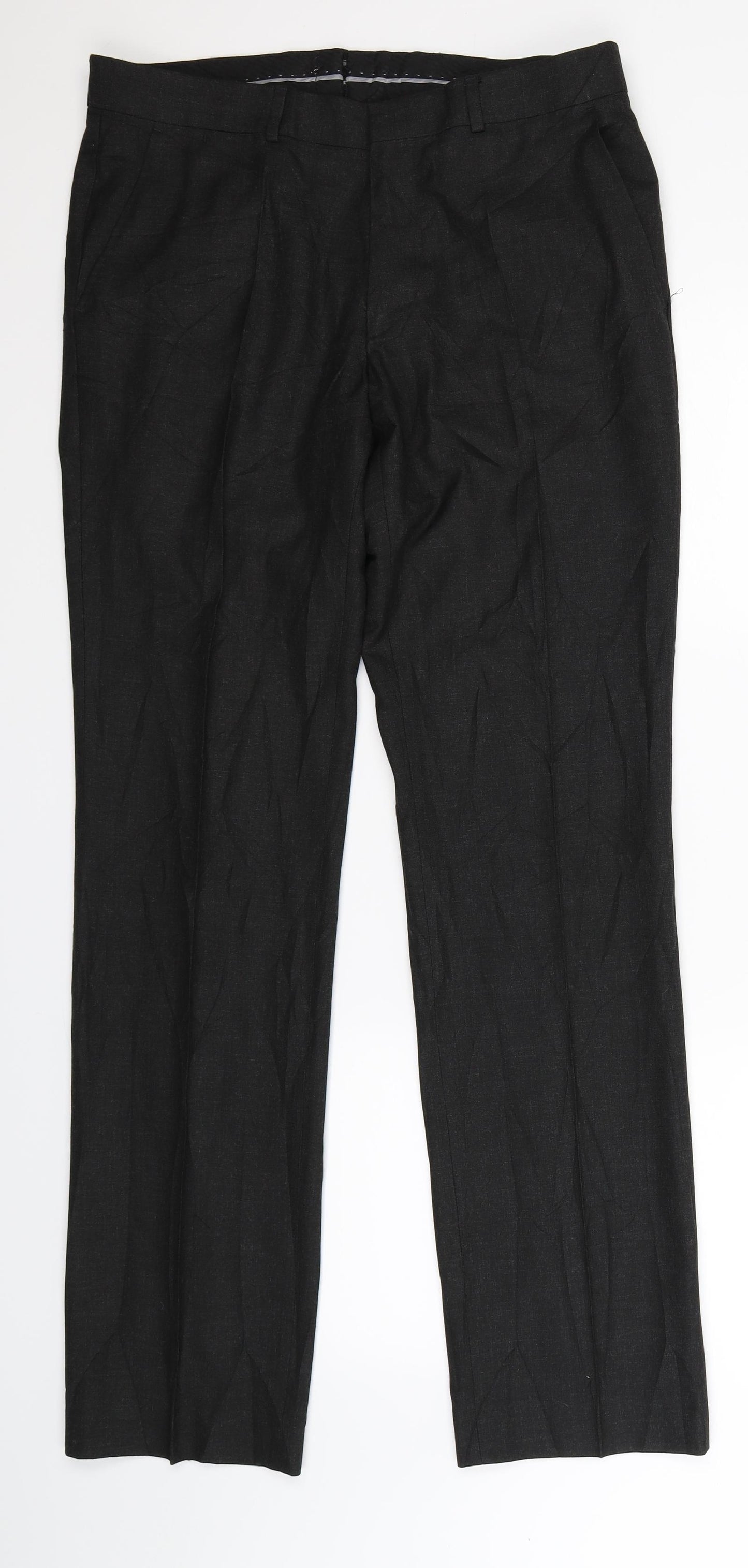 Preworn Mens Black   Trousers  Size 32 L32 in