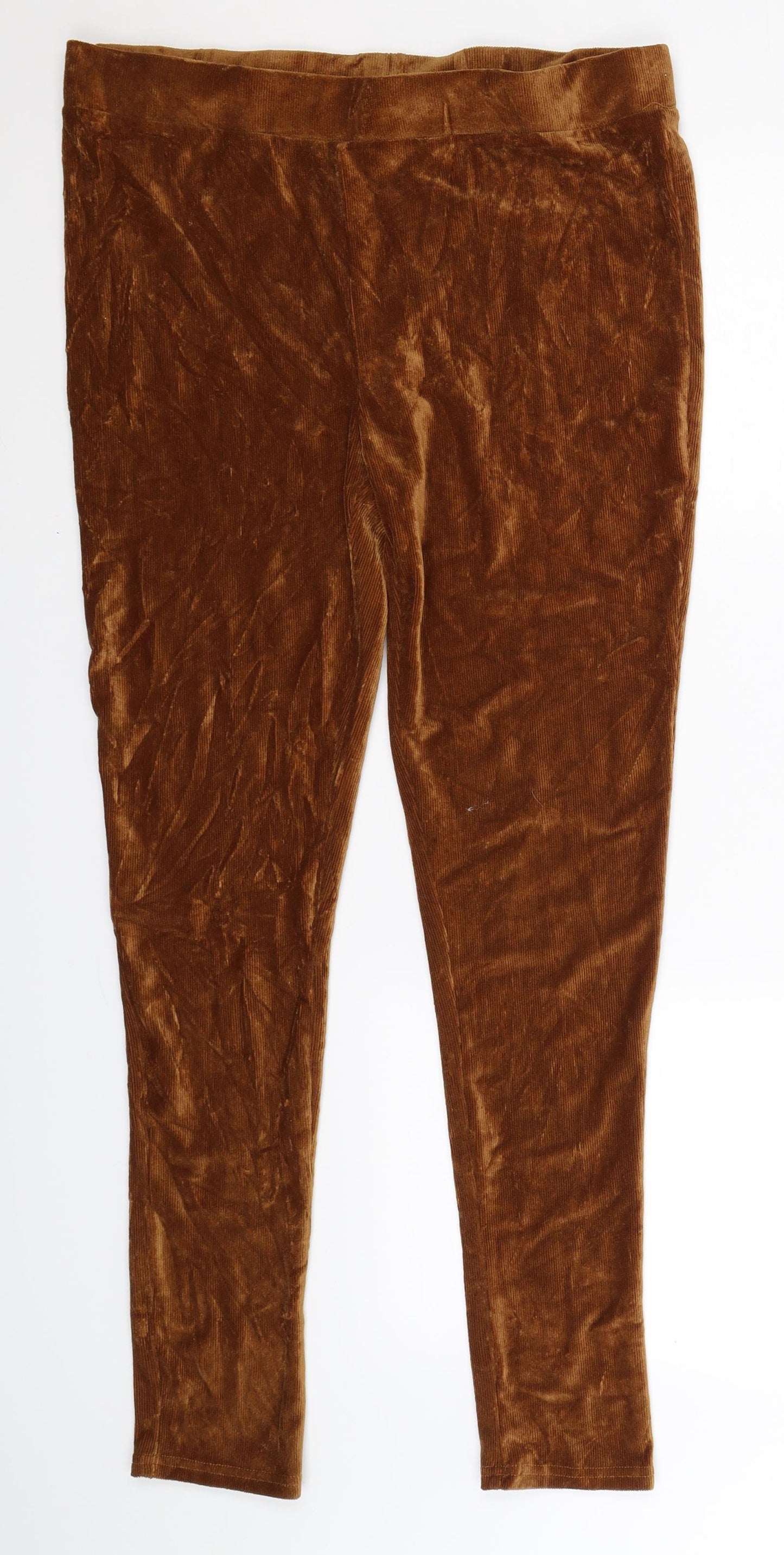 Pep&Co Womens Brown   Jegging Leggings Size 18 L28 in