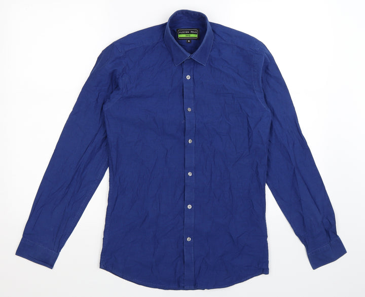 Albion Road Boys Blue Basic Button-Up Size 14 Years