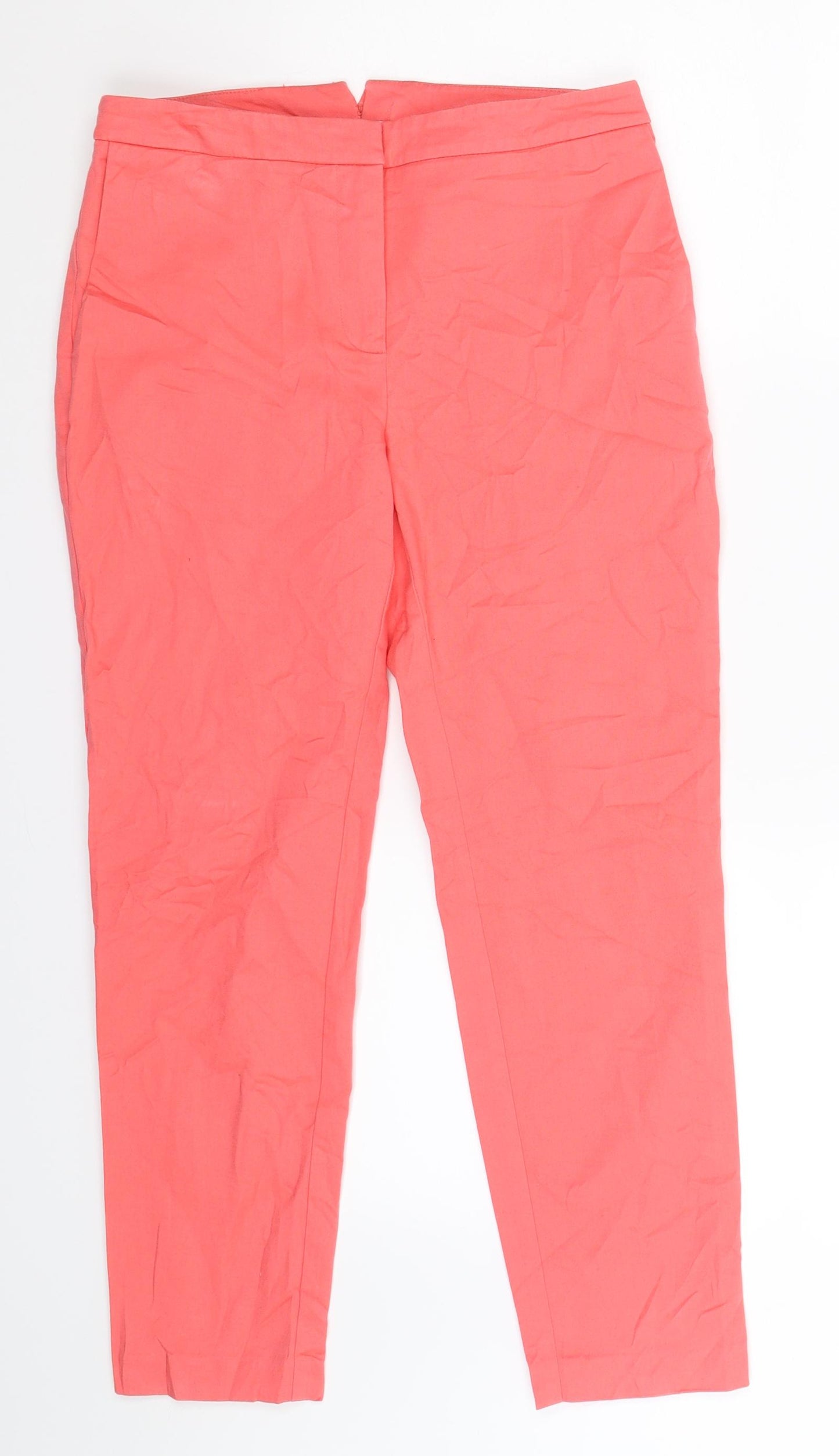 Reiss Womens Pink   Chino Trousers Size 10 L25 in