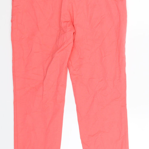 Reiss Womens Pink   Chino Trousers Size 10 L25 in