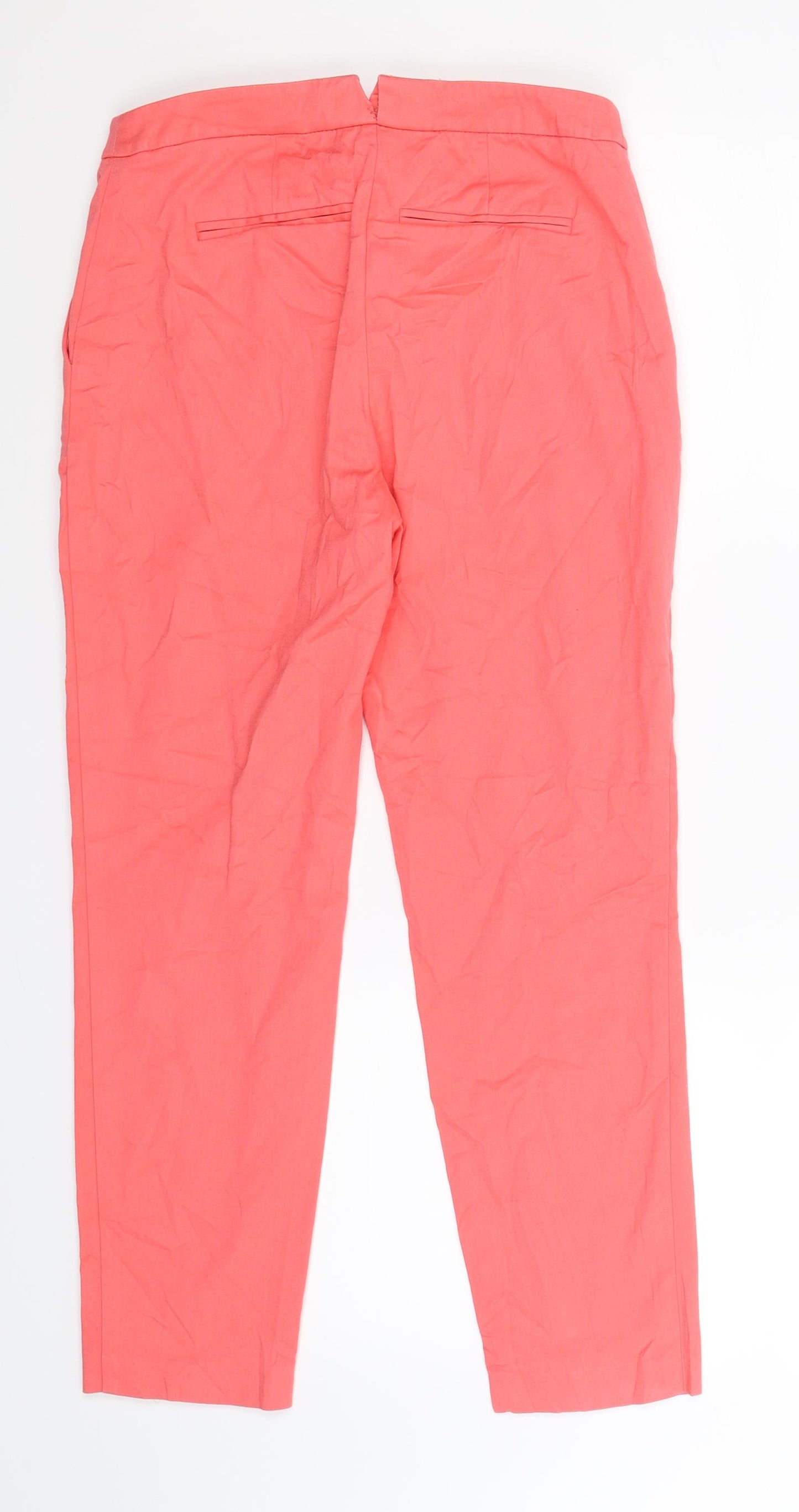 Reiss Womens Pink   Chino Trousers Size 10 L25 in