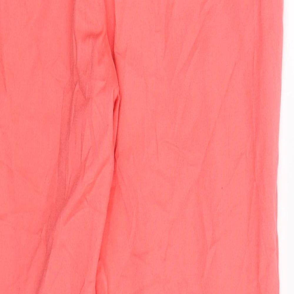 Reiss Womens Pink   Chino Trousers Size 10 L25 in