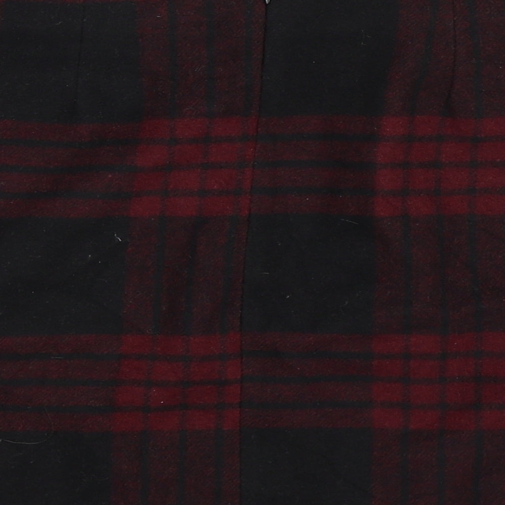 Peacocks Womens Multicoloured Check Fleece Mini Skirt Size 14