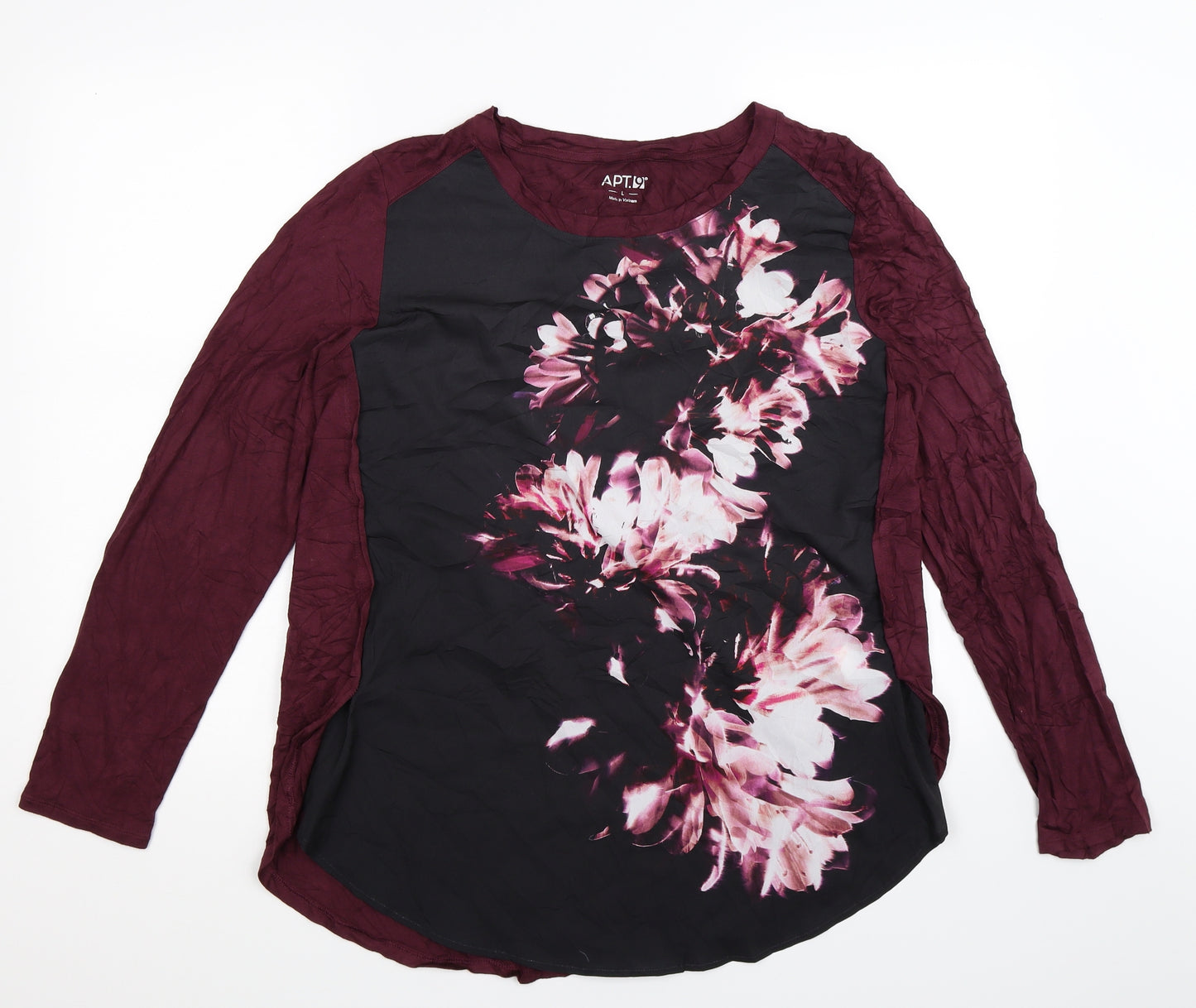 Apt. 9 Womens Multicoloured Floral  Basic Blouse Size L