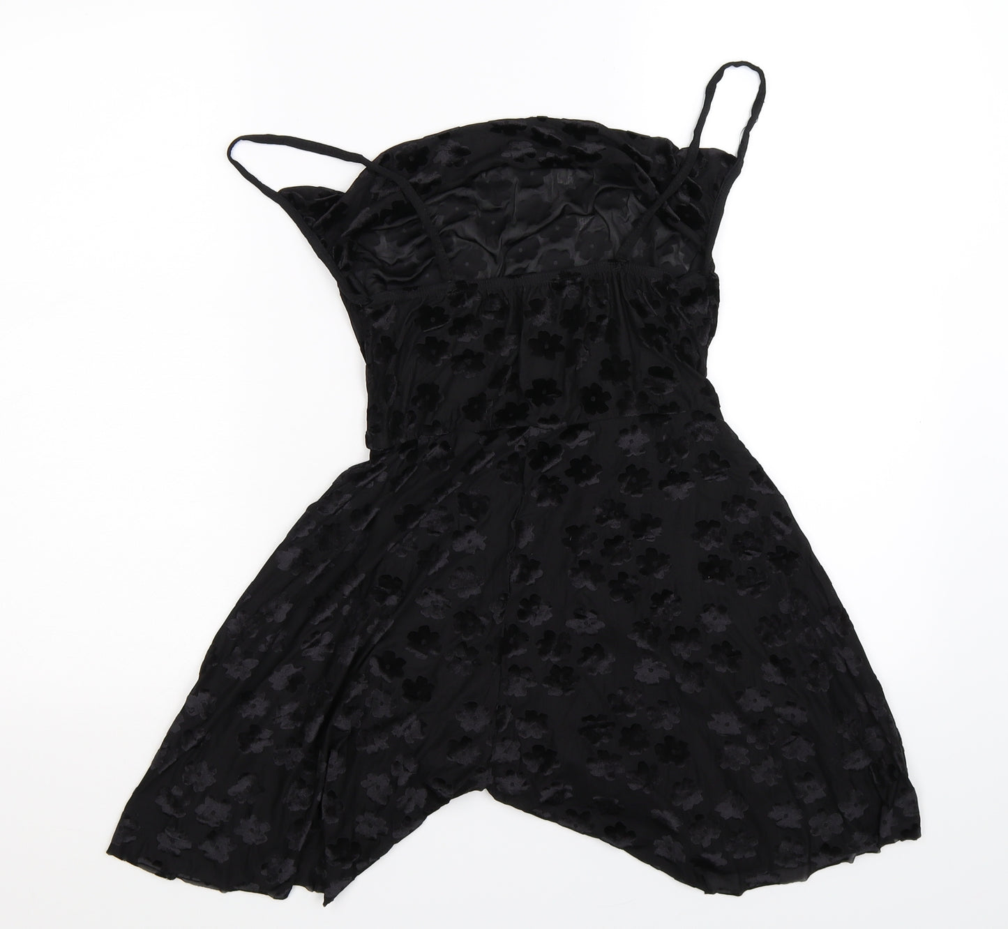 Boohoo Womens Black   Jumpsuit One-Piece Size 8 L3 in