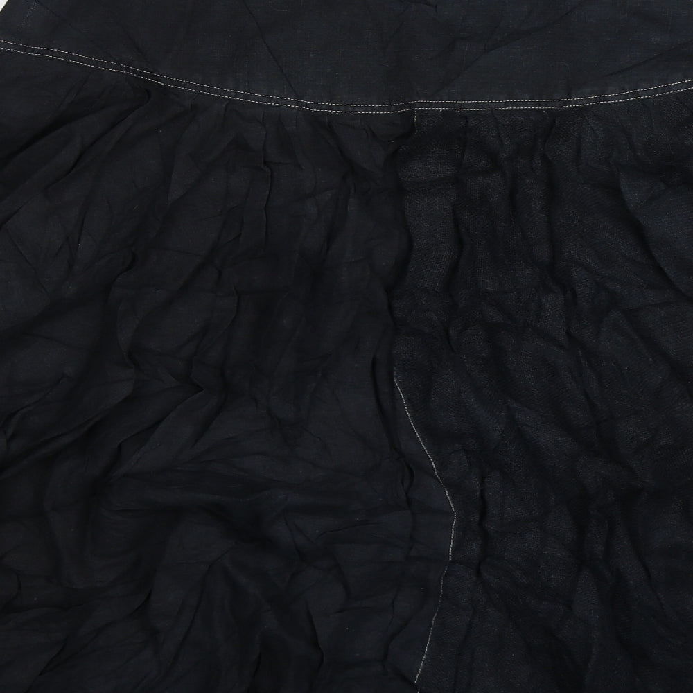 Umberto Ginocchietti Womens Black   Flare Skirt Size 26 in