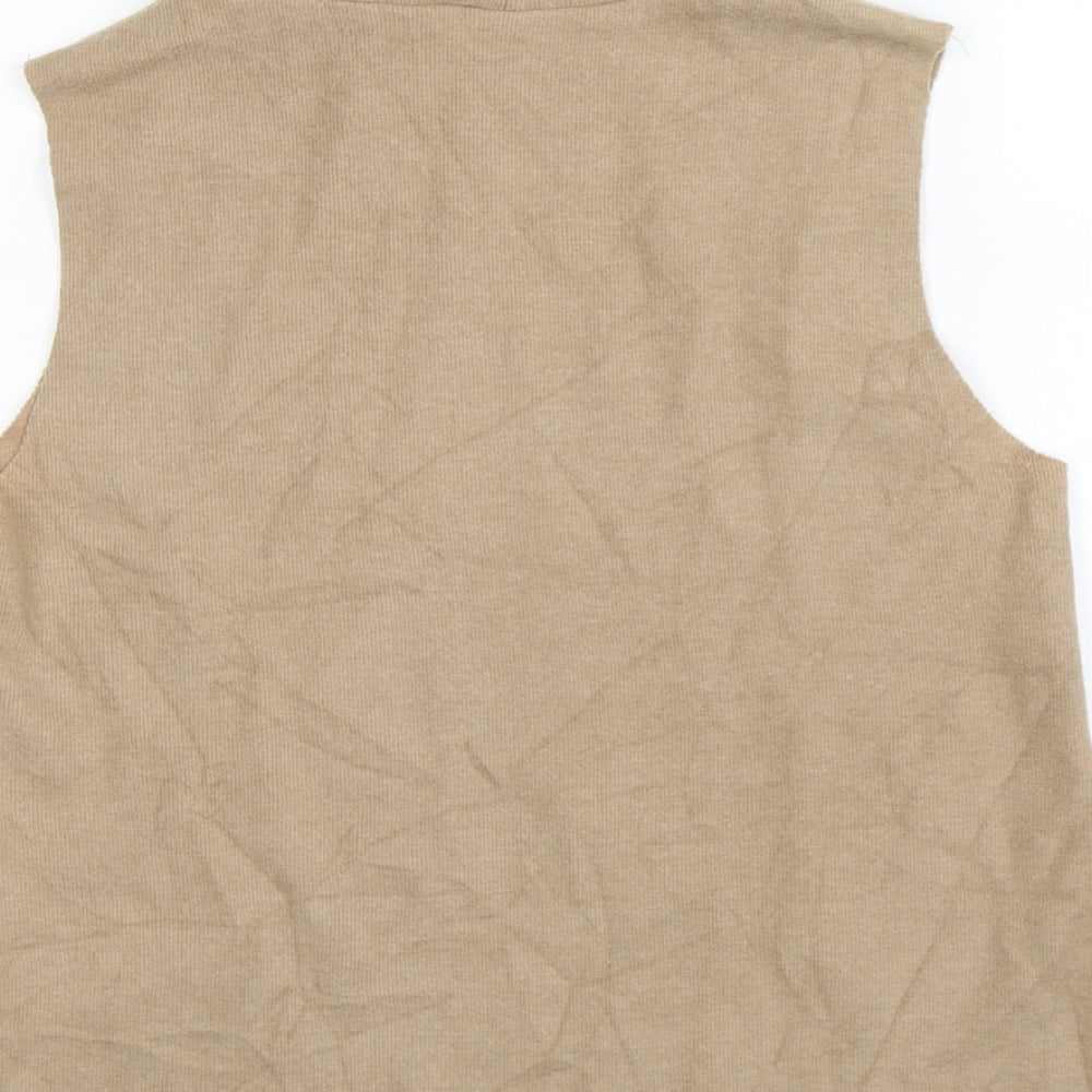 Zara Womens Beige   Pullover Jumper Size M