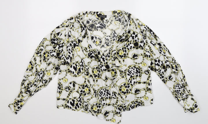 Topshop Womens White   Basic Blouse Size 10