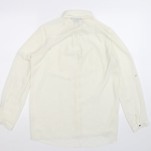 Atmosphere Womens White   Basic Button-Up Size 12