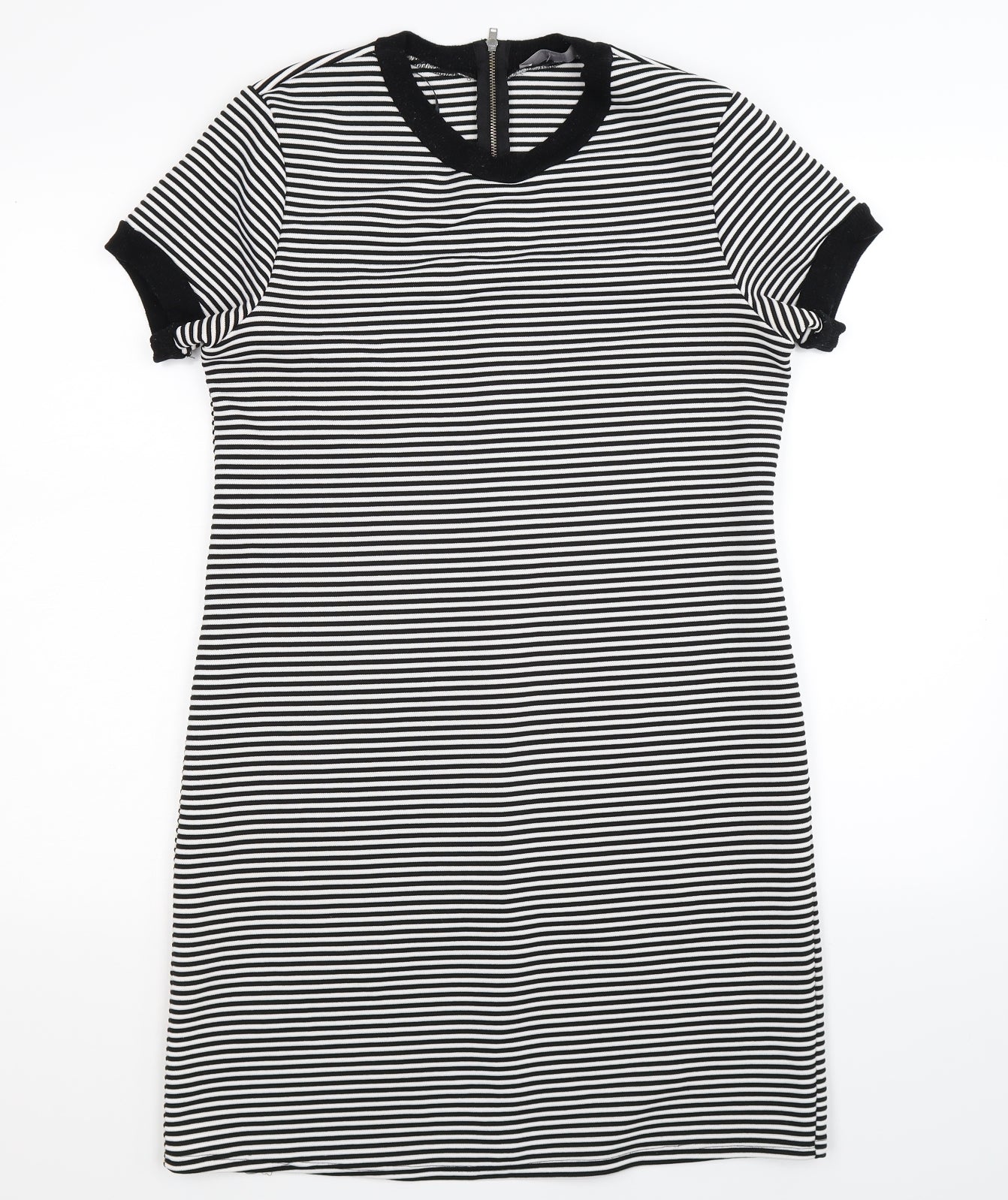 Georhe Womens Multicoloured Striped  T-Shirt Dress  Size 12