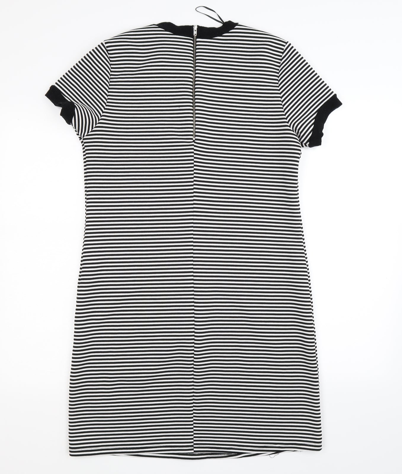 Georhe Womens Multicoloured Striped  T-Shirt Dress  Size 12
