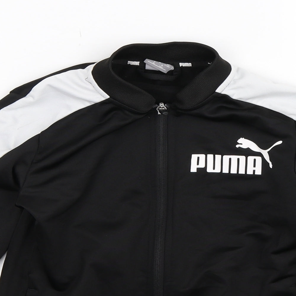 PUMA Boys Black   Track Jacket Jacket Size M