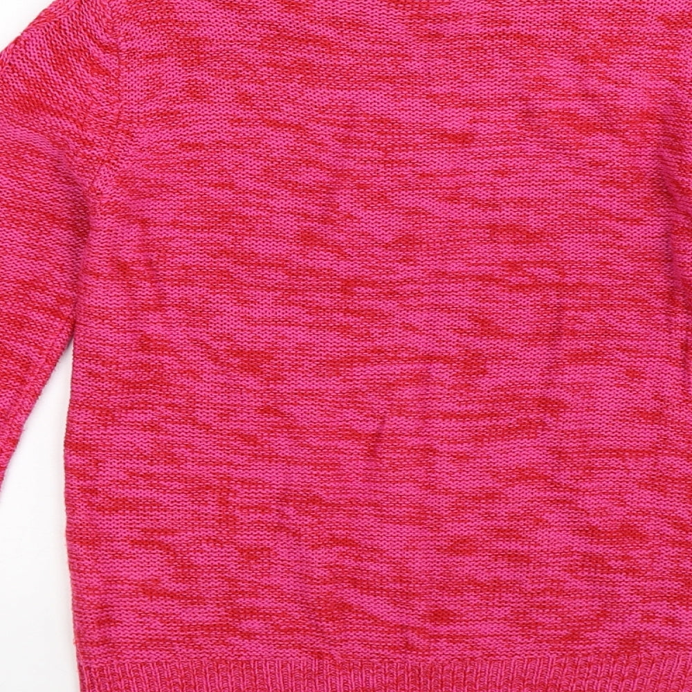 Papaya Womens Pink  Knit Pullover Jumper Size S
