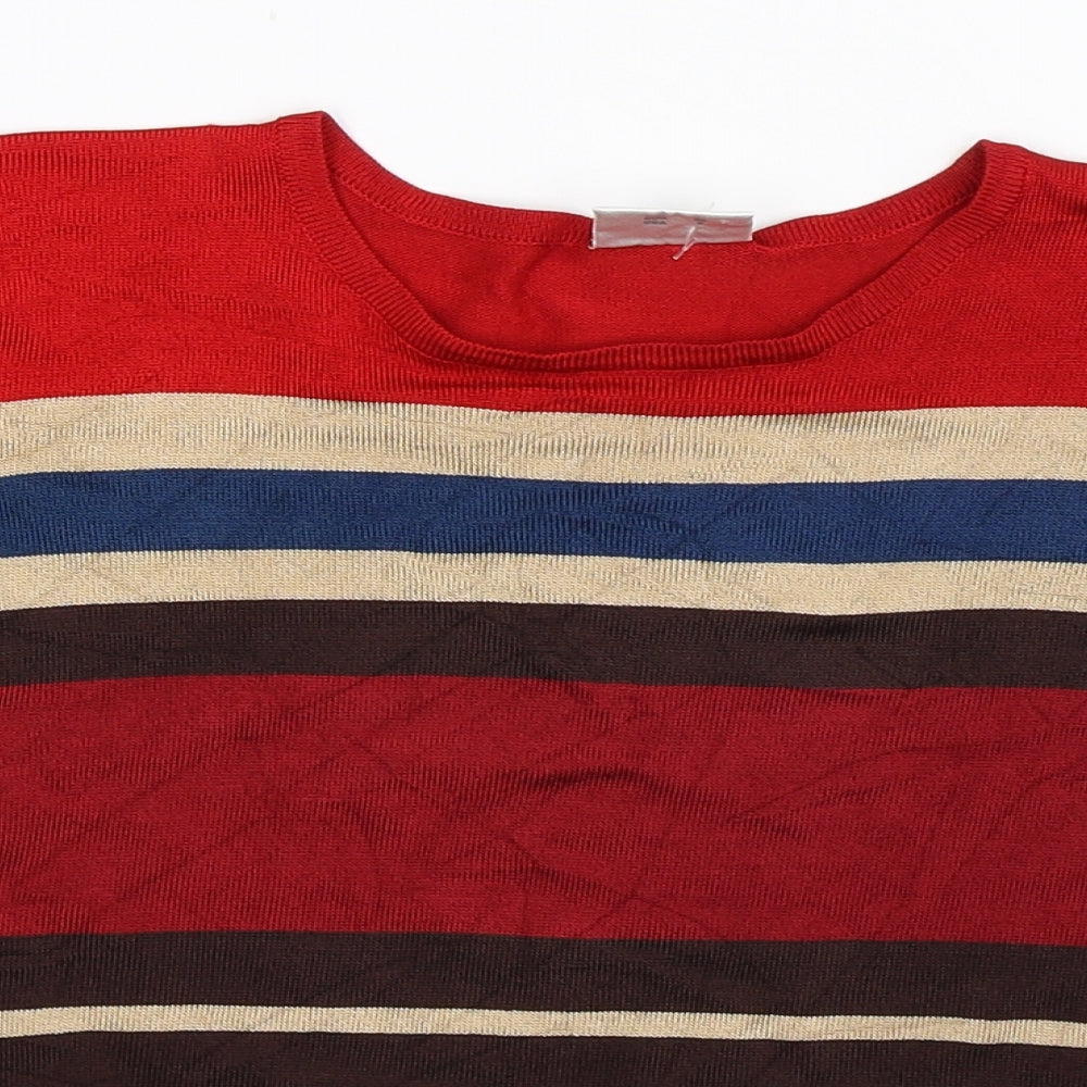 NEXT Womens Multicoloured Striped  Pullover Jumper Size 12