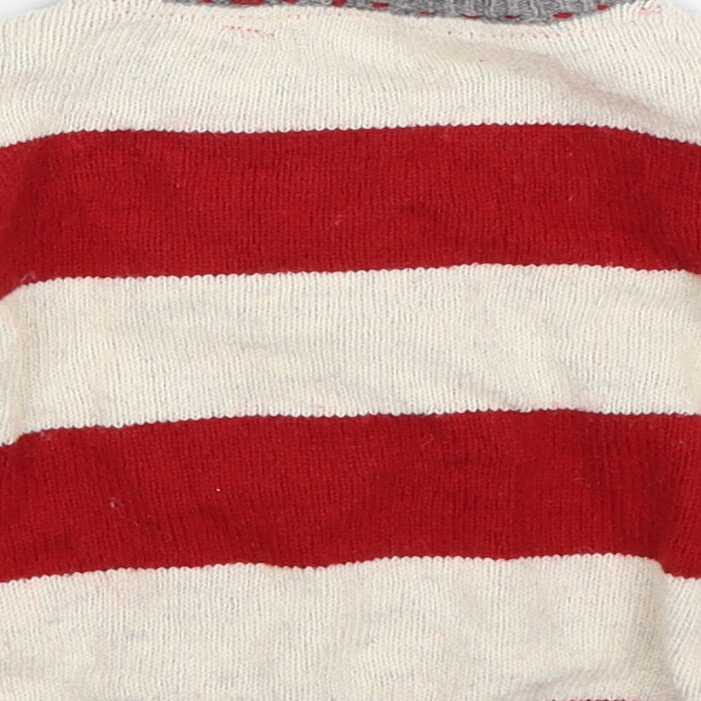 NEXT Boys Multicoloured Striped Knit Cardigan Jumper Size 2 Years