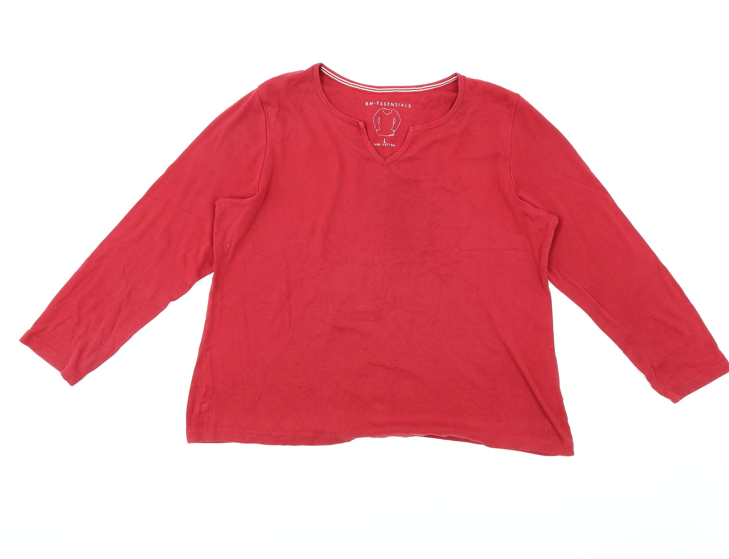 BM- ESSENTIALS Mens Red    T-Shirt Size L