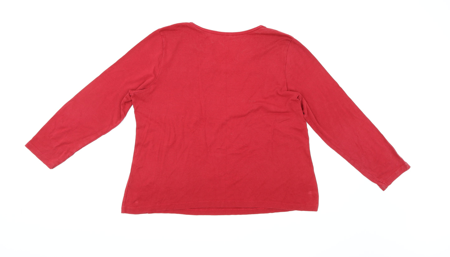 BM- ESSENTIALS Mens Red    T-Shirt Size L