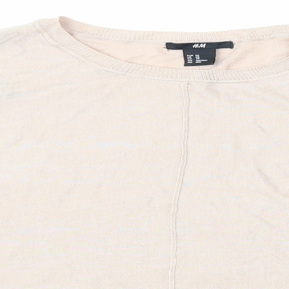 H&M Womens Pink   Pullover Jumper Size XS