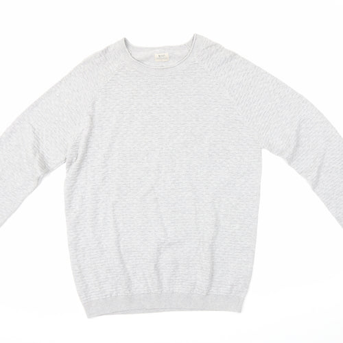 Authentic Casual Wear Mens Grey   Pullover Jumper Size L