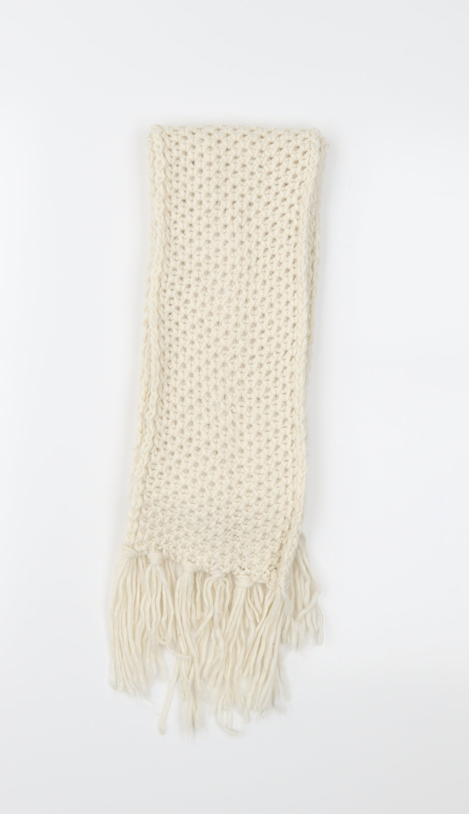 Preworn Womens Ivory    Scarf