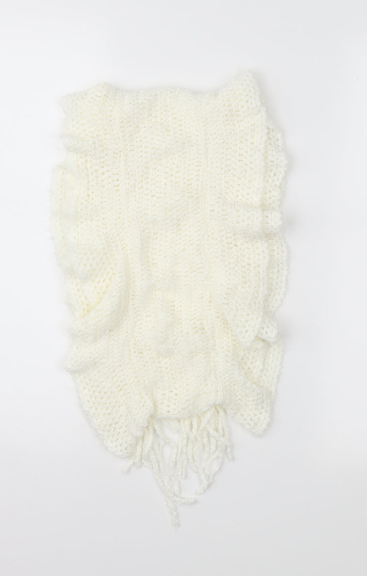 Preworn Womens Ivory    Scarf