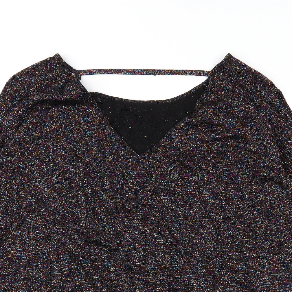 Soon Womens Black   Basic Blouse Size 14