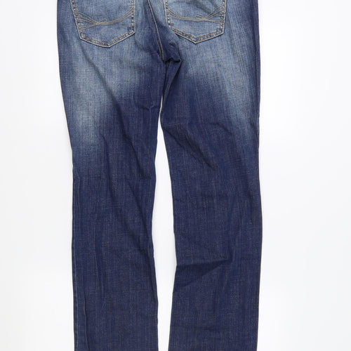 Alexa Womens Blue  Denim Straight Jeans Size 28 in L32 in