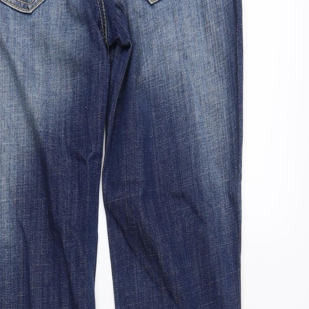 Alexa Womens Blue  Denim Straight Jeans Size 28 in L32 in