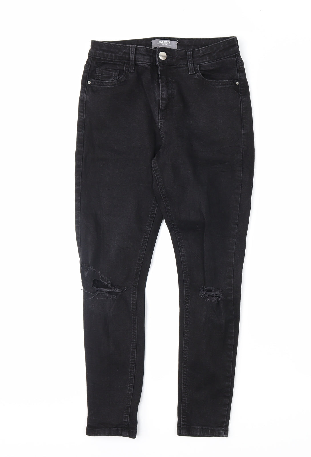 Darcy Womens Black  Denim Skinny Jeans Size 8 L26 in