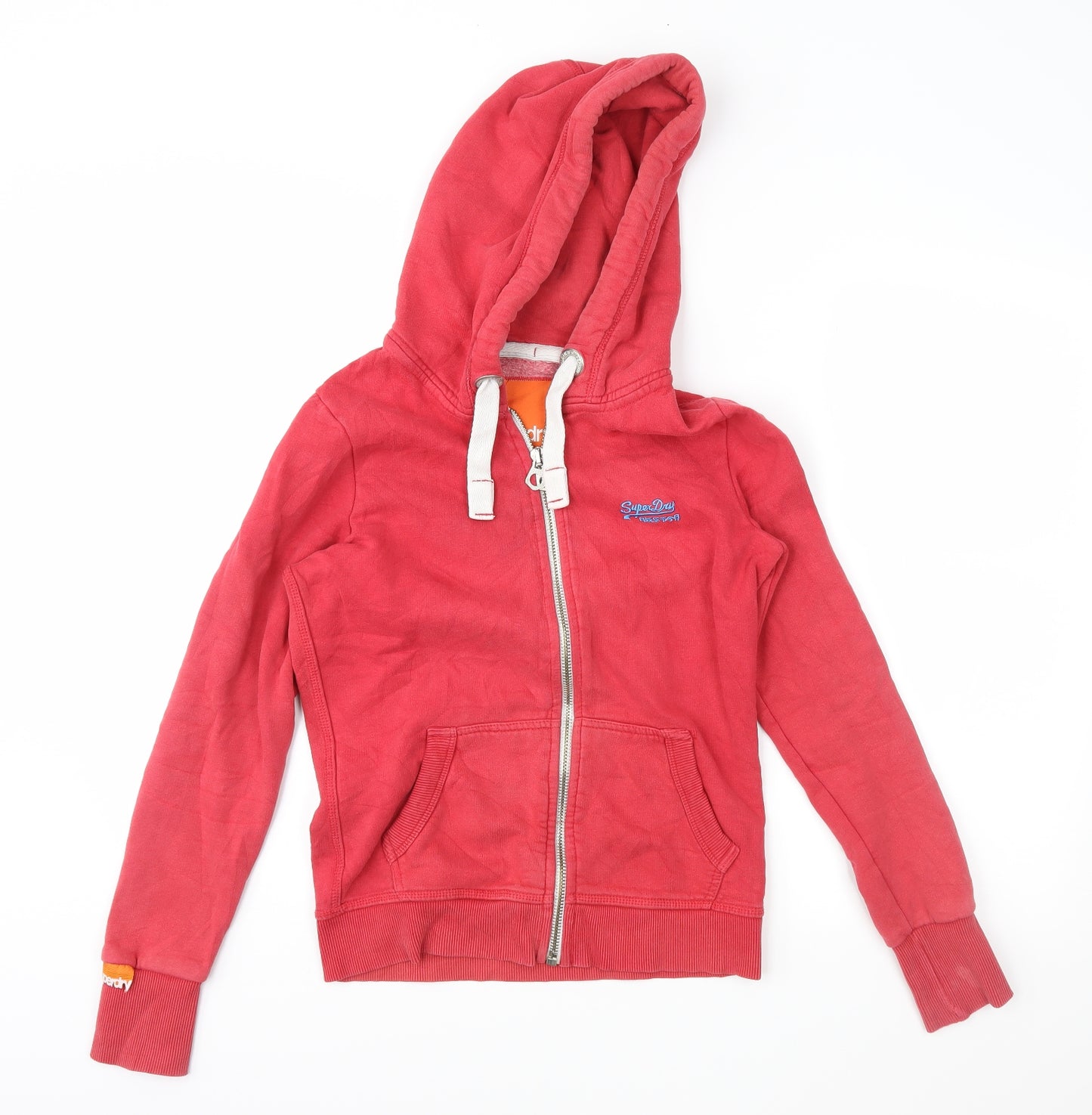 Super dry Mens Red   Full Zip Hoodie Size XL