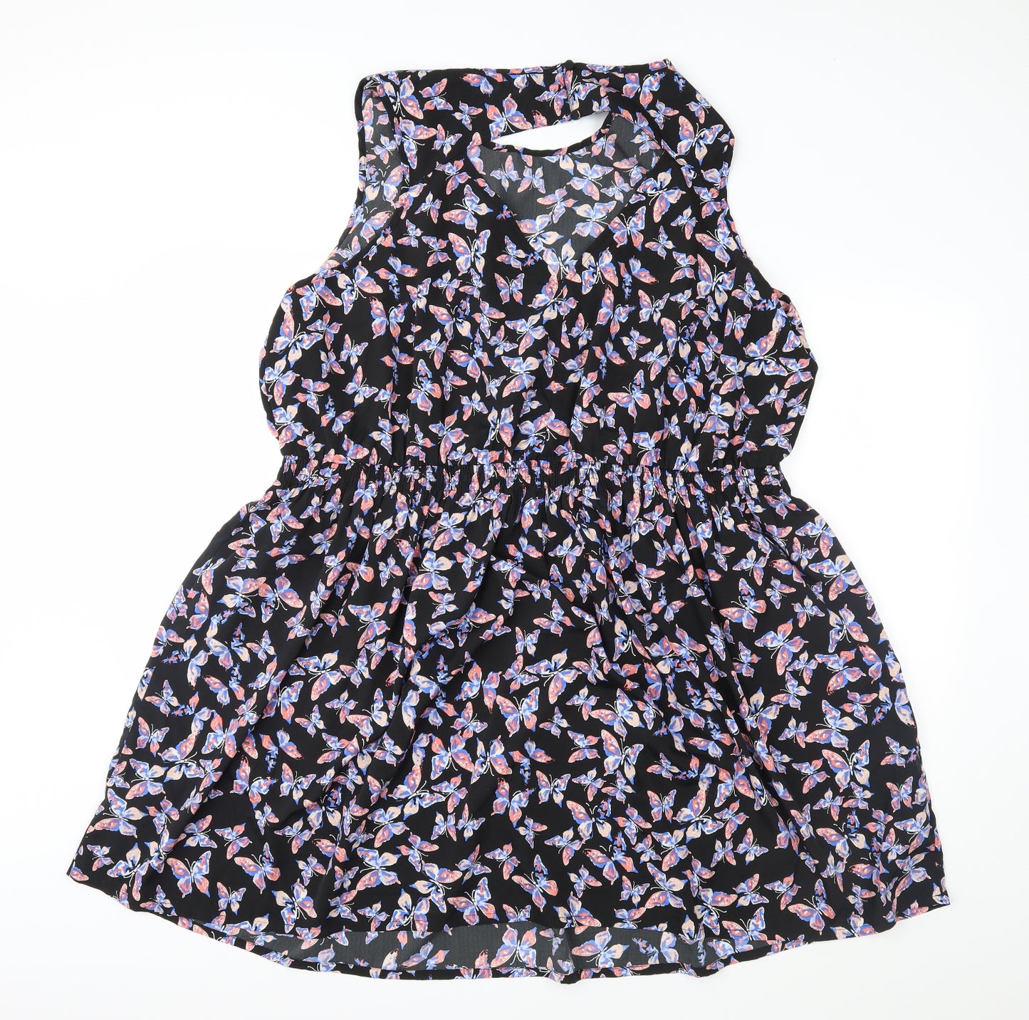 newlook Womens Black Floral  A-Line  Size 26