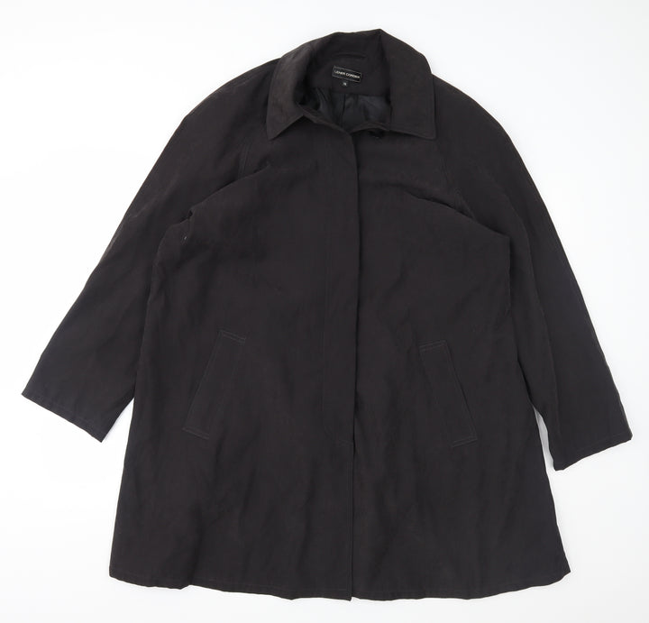 lener cordier Womens Black Jacket Coat Size 16