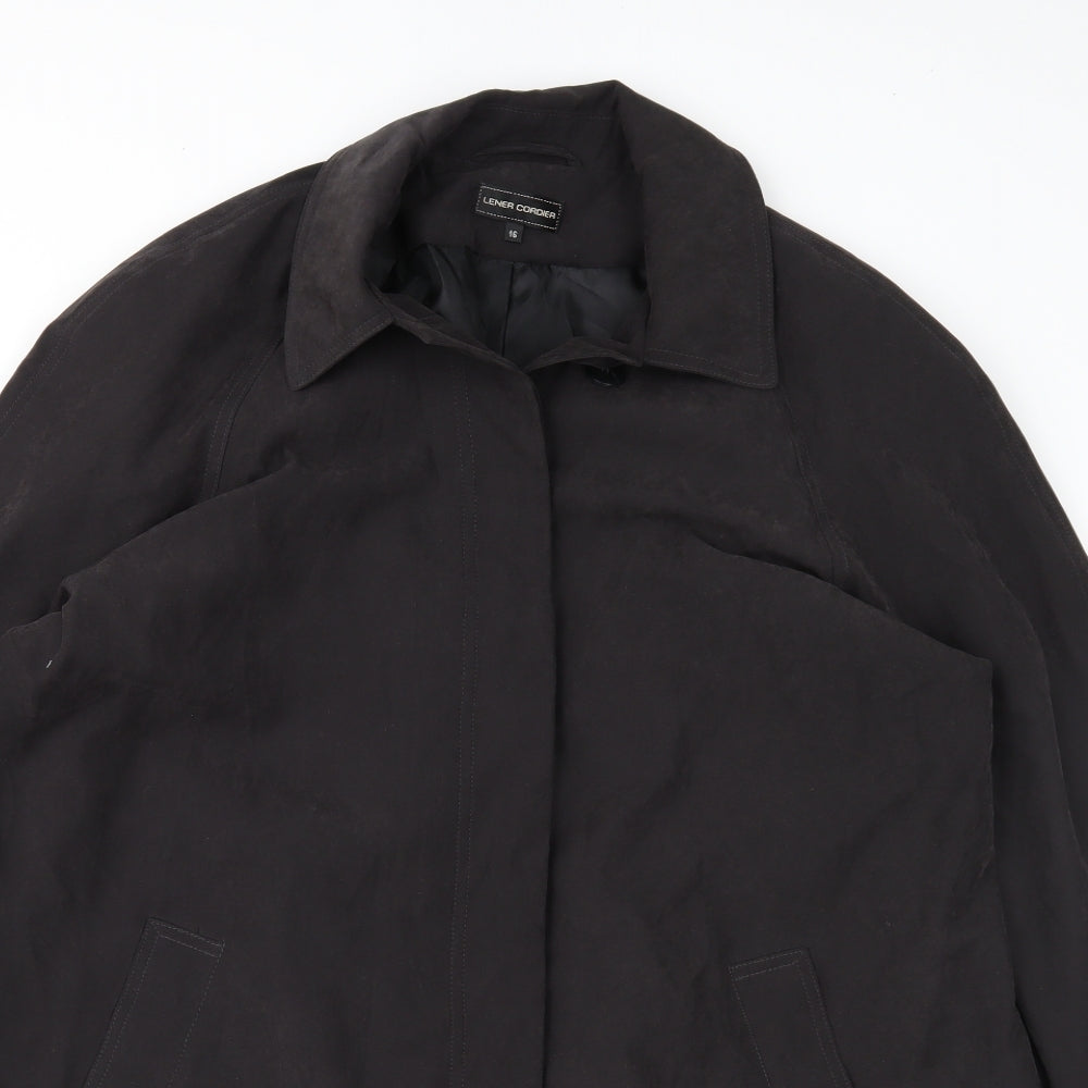 lener cordier Womens Black   Jacket Coat Size 16