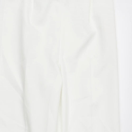 BM Womens White   Trousers  Size 10 L27 in