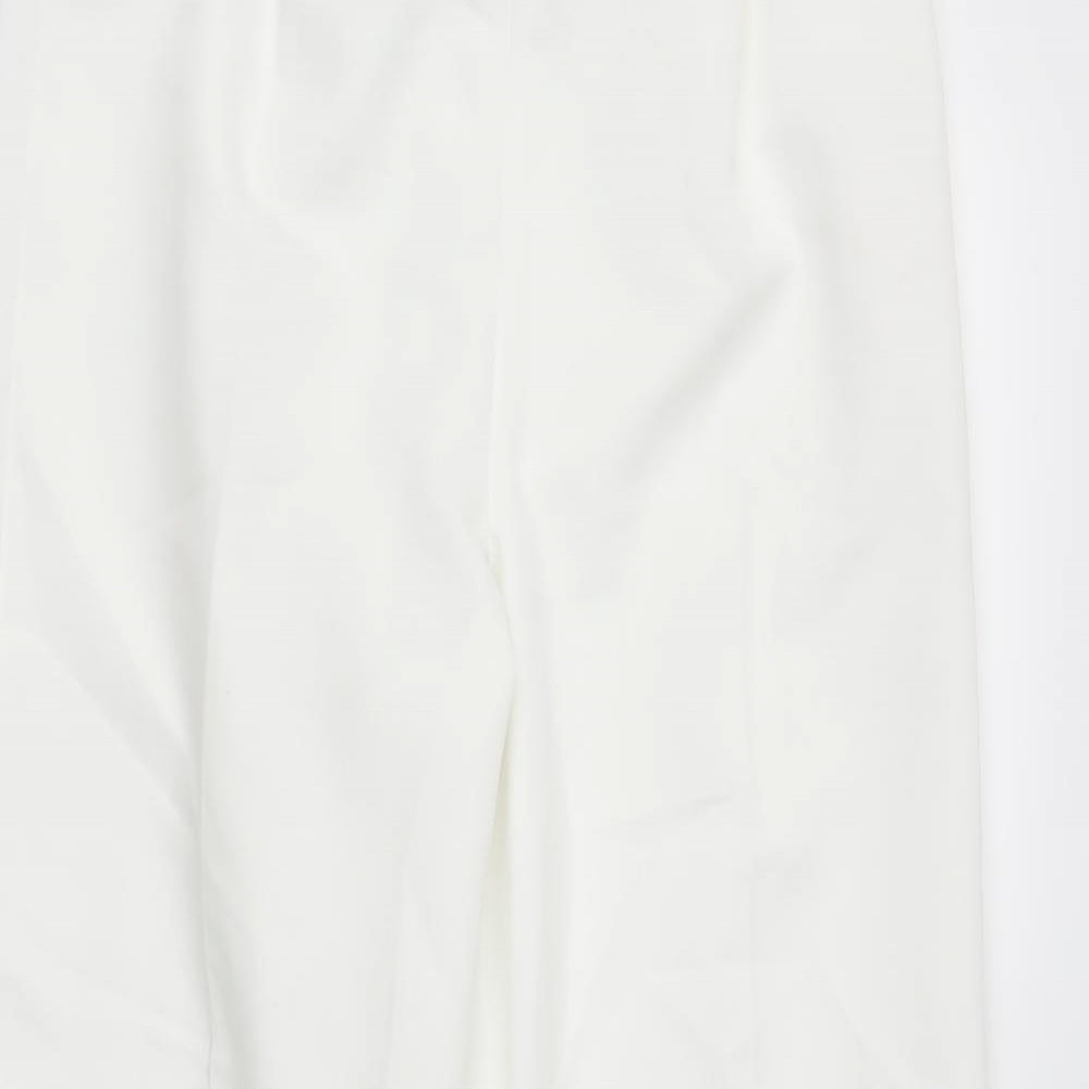 BM Womens White   Trousers  Size 10 L27 in