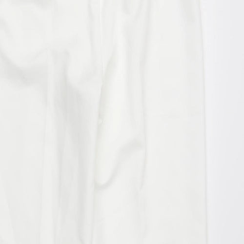 BM Womens White   Trousers  Size 10 L27 in