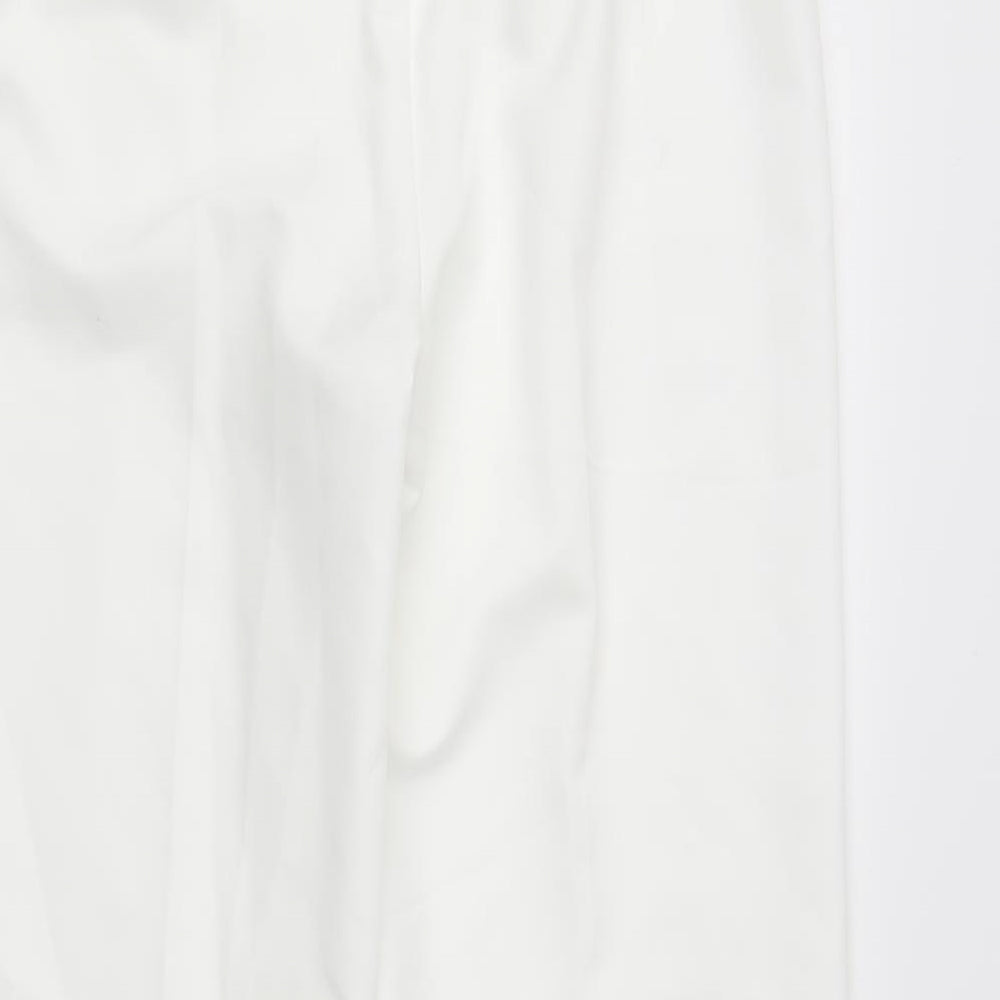 BM Womens White   Trousers  Size 10 L27 in