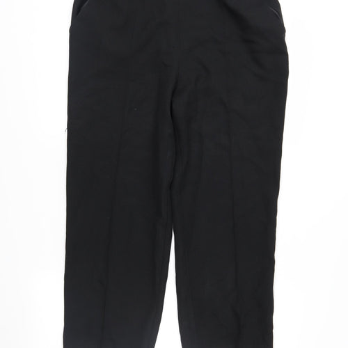 Marks and Spencer Womens Black   Trousers  Size 14 L26 in