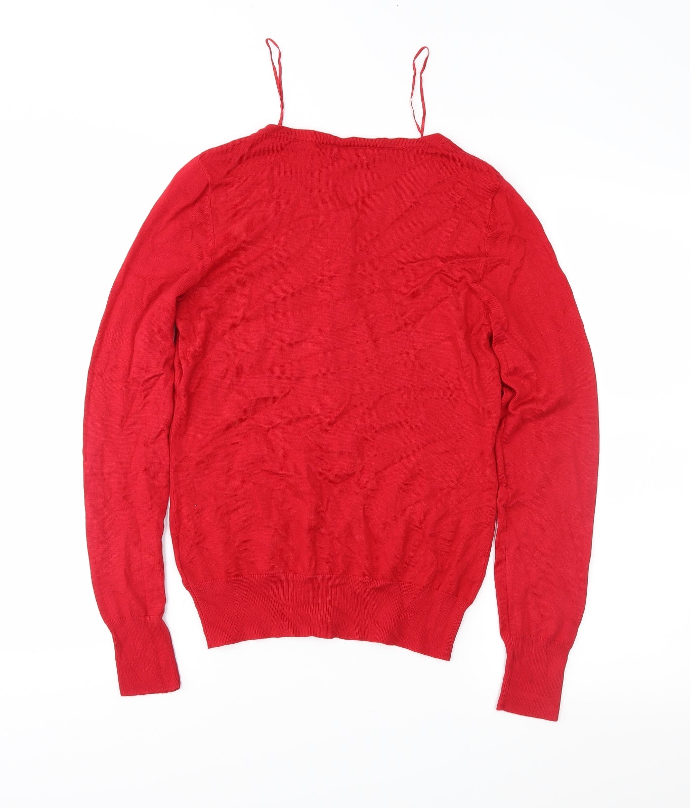 F&F Womens Red   Cardigan Jumper Size 10
