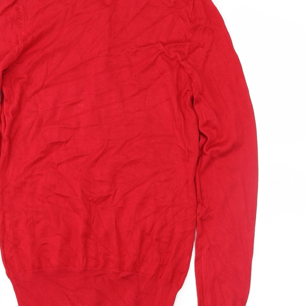 F&F Womens Red   Cardigan Jumper Size 10